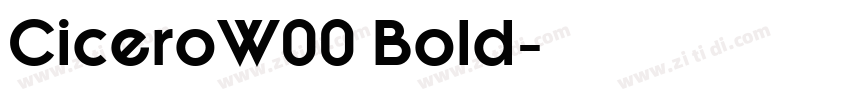 CiceroW00 Bold字体转换